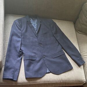 H&M slim fit linen navy jacket 42R
